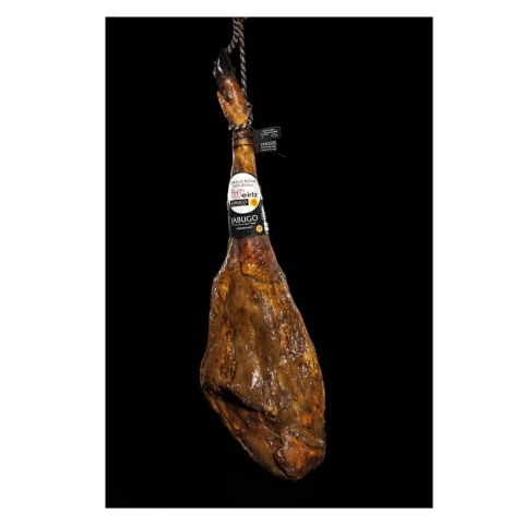 100% Iberian Acorn-fed Eiriz Ham. Protected Designation of Origin Jabugo.